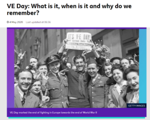 LoLink to Newsround VE Day